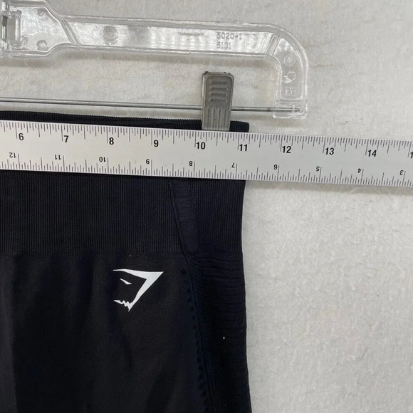 Gymshark Leggings Women's Sz S Black Energy Seamless High-Rise Eyelet Stretch - Picture 3 of 9
